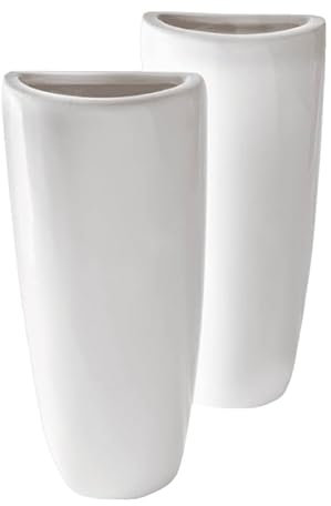 Humidificador Para Radiador Cerámico Con Colgante En Hierro/Evaporador De Agua Para Radiador/Juego de Humidificadores Hecho a Mano en España 15cm x 7,7cm x 3,5cm (2Uds/Blanco)