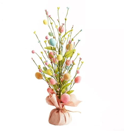 DAZZLEEX Osterdekoration für Zuhause, 45 cm, Ostereier-Dekoration, Baum, Ostereierbaum