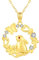 MEDWISE Kaninchen Halskette 925 Sterling Silber Hase Kette Bunny Gold Anhänger Vergoldete Kette Blume Halskette Schmuck für Frau Damen Mädchen Mama Tochter Geschenke Geburtstag