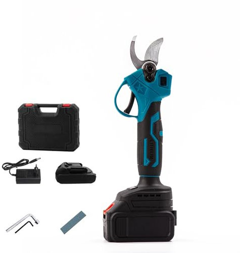 Cordless Pruning Shears, Professional Cordless Electric Secateurs with 7500 mAh Battery, Max 30 mm Cutting Diameter, Electric Secateurs Compatible with Makita 18 V Battery (A)