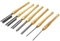 Woodworking Lathe Chisel Set 7 Piece Set, Bowl Gouges for Woodturning, Lathe Chisel HSS Steel Blades Wood Turning Tools with Beech Handles and Brass Ferrules