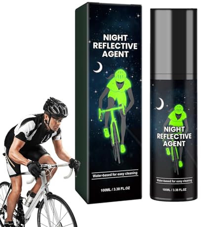 Peinture en aérosol de nuit, peinture en aérosol réfléchissante - 100 ml de peinture phosphorescente pour la conduite à vélo - Peinture phosphorescente longue durée pour vêtements, vélos, ska