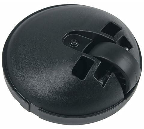 VIOKS Roulette de rechange noire pour Bosch Siеmens 10003191 – Roulette pivotante avant avec axe en acier pour aspirateur traîneau