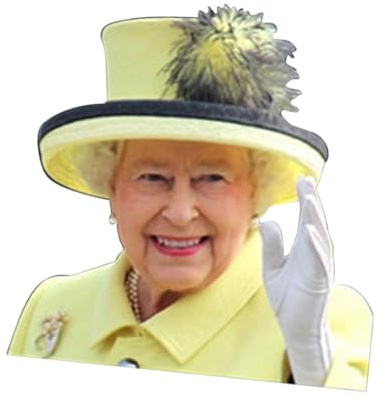 Queen Elizabeth Aufkleber | Queen Aufkleber | Autofenster-Aufkleber | Autoaufkleber für Fahrzeuge | Autofenster-Aufkleber | wasserdicht, lustiger Auto-Aufkleber | Elizabeth Queen linke Seite Stick
