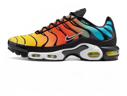 NIKE Air MAX Plus, Sneaker Hombre, Baltic Blue Safety Orange, 39 EU