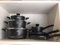 Rosenberg RB-10M2B: Batterie de cuisine 10 pièces avec revêtement en marbre tout feux induction anti adhésif sans PFOA technologie allemande