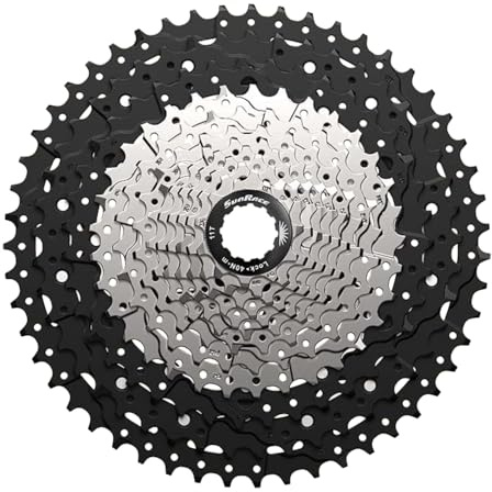 SunRace MZ6 12-Speed MTB Cassette, Silver/Black, HG-Spline, 11-51T