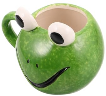 UTHCLO Tazza in Ceramica con Manico Ergonomico Design Rana Creativa e Divertente Mug Animale Cartoon per Latte Caffè Tè e Bevande per Casa e Feste