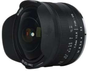 Camera Lens, Objectif fisheye Ultra Grand-Angle Manuel 7,5 mm F2.8 II, Compatible avec Sony E, Fuji XF, Nikon Z, Micro M4/3 et Canon EOS-M M50 RF.(Micro 4 3 Mount)