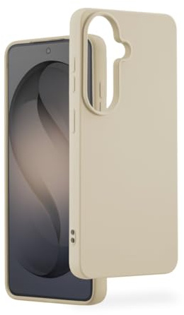 Hama Hülle für Samsung Galaxy S26 (Handyhülle, stoßfest, Kratzfest, Elegante Schutzhülle für Rückseite, weich, Slim, softe Oberfläche) beige