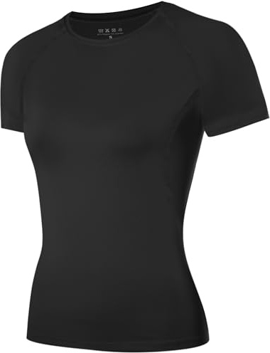 ZovioBox Women's Short Sleeve Gym Top, Quick-Dry T-Shirt for Running & Yoga