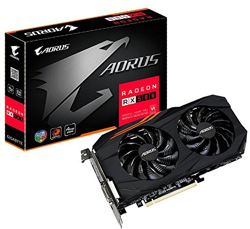 Gigabyte AORUS Radeon RX 580 4GB GDDR5 HDMI(Gold Plated) x1 DP(Gold Plated) x3 Dual-Link DVI-D(Thin) x1