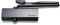 CISA 1C151003090, Chiudiporta Multiforza Professional Plus 2 Senza Arresto, EN 2-4, Nero Opaco, Largh. Porta Max 850-1100