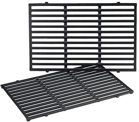 GFTIME 49,5 x 32,5cm 7524 Grillrost Gusseisen für Weber Genesis E-310/320/330, S-310/320/330, EP-310/320/330, CEP-310/320/330 (2007-2016), Grillrost für Enders Monroe 3 Gasgrill, 7528, 2 Stücke