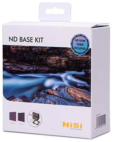 NiSi Filterset ND-Basissystem 100 mm – 1 x ND8 0,9 Filter (3 Stops) – 1 x ND64 1.8 Filter (6 Stops) + 1 x Beutel + 1 x Reinigungstuch + 4 x Dichtungsringe für ND-Filter 100 mm