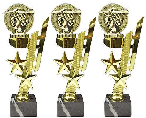 RaRu 3 Dart-Pokale (Sternenhalter) mit Ihrer Wunschgravur