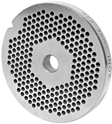 Wolfcut INOX Lochscheibe Gr. 22-3,0 mm Bohrung - Kompatibel/Ersatz mit Fleischwolf Größe 22