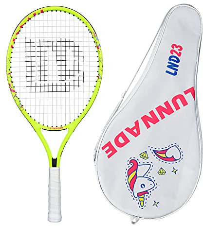 LUNNADE Tennisschläger für Kinder Junior, 19/21/23/25 Zoll Jugend Tennisschläger mit Hülle, geeignet für Anfänger Jungen und Mädchen Alter 3-12