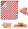 Deli Papierblätter, 100 Blätter Pommes Papier für Korb 26 * 28cm, Antihaftbeschichtet Burger Papier, Umweltfreundliches Backpapier für Sandwich, Pommes Frites, Burger, Kuchen usw