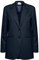 ICHI IHKATE SUS OVERSIZE BL Damen Blazer Longblazer Jacke Long-Blazer mit Knöpfen Stretch und Reverskragen, Größe:2XL, Farbe:Total Eclipse (194010)