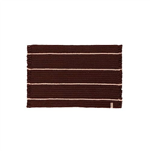 OYOY Living Design Putki recycelte Fußmatte Braun aus recyceltem Polyester 76x52cm