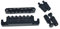KAISH Black Guitar Roller Saddle Bridge Tune-O-Matic Bridge with TP-6 Style LP Stopbar/Bridge Saitenhalter für Epiphone Les Paul LP/SG/Dot/ES Gitarren mit M8 Gewindepfosten
