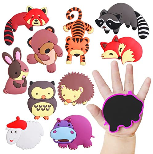Magnete für Magnettafel, Kühlschrankmagnete für Kleinkinder, Vollflächige Magnetische Gummimagnete, Lehrspielzeug, Niedliche Tiermagnete, Geschenk für Babys und Kinder