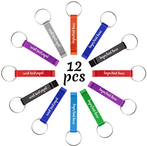 12 ouvre-bouteilles personnalisés PCS pour fête de mariage, faveurs de mariage pour invités, ouvre-bouteilles personnalisés, coloré, format de poche, aluminium