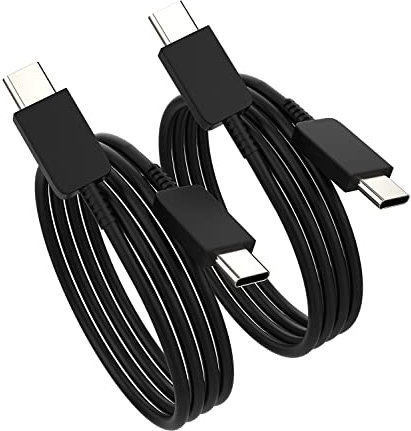 USB C to Usb C Cable 25w Super Fast Charging(2Pack)typec 6.6 FT Long Phone Charger Cord Car Thunderbolt 3 4 for Apple Macbook Air Ipad Pro compatible for Samsung Galaxy S22 Note10 Plus Google Pixel LG