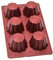 Maé Innovation Moule Silicone brioche 20x30cm - 6 briochettes (Ø7,5x4,6cm par cavité) - Antiadhésif - 100% Premium - Made in France