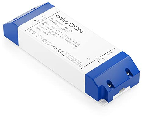 deleyCON 24 V LED Trafo Transformator Netzteil 0-100 W 200-240 V zu 24 V DC LED Lampen Lichtstreifen G4 MR11 MR16 Leuchten Überladung Überhitzung