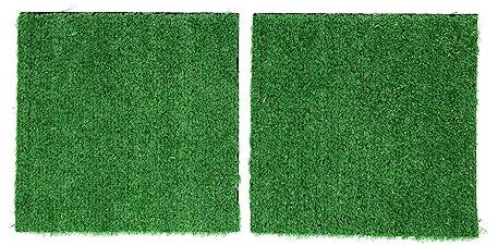 KUIDAMOS 2 PCS Hierba Artificial Mat Bandeja para Aseo Interior Gazon artificiel Aquarium Bandeja Lavable para el Inodoro del Perro Alfombrilla de Hierba Hundetoiletten