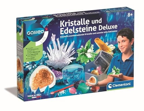 Galileo Lab - Cristales y Piedras Preciosas de Lujo, criar Cristales y Recoger Piedras Preciosas para niños a Partir de 8 años, 59330 de Clementoni