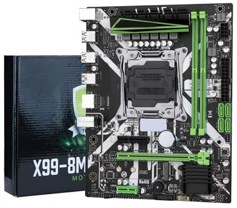 HOOLRZI X99 Carte mère 2 canaux pour XEON X99 LGA2011-3 DDR4 Recc Non-ECC NVME Mémoire USB3.0 SATA 3.0 Lga 2011-3 Processeur X99