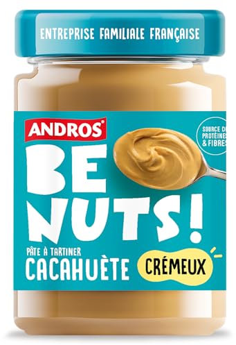Andros Be Nuts - Pâte à tartiner Cacahuète - Crémeux - 325G