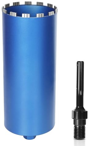 Vrietina 1 ¼ Corona Diamantata Carotatrice Ø132/L460mm con Adatt. SDS-Max | Laser Saldati, Segmento Turbo per Foratura Umido/Secco, Punta per Trapano - Calcestruzzo Armato, Muratura, Arenaria Calcarea