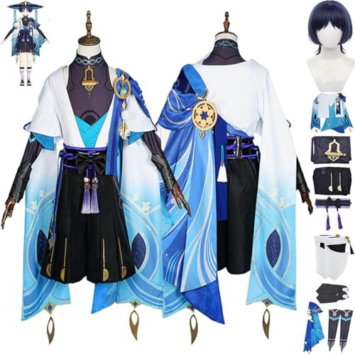 Genshin Impact Wanderer Cosplay Kostüm Männer Frauen Outfits Spiel Cosplay Kostüm Halloween Karneval Anzug Set Für Fans