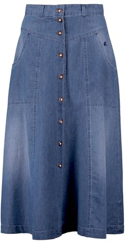 MarJo Damen Trachtenrock 454000-3453 blau 46