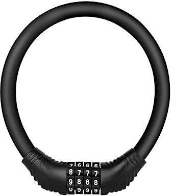 Lucchetto Bici, Lucchetto per Bicicletta, Antifurto Blocco della Bici,Blocco Catena Della Bicicletta Antifurto con 4 Cifre Del Codice per Bicicletta, MTB, Moto,Passeggini, Scooter
