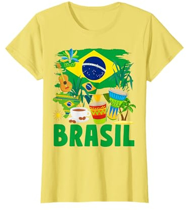 Drapeau du Brésil pour Enfants - Drapeau du Brésil et du Brésil T-Shirt