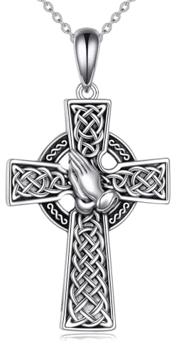 Vadmans Religiös Glaube Halskette Sterling Silber Religiös Beschützer Anhänger Jesus Schmuck Geschenk für Damen