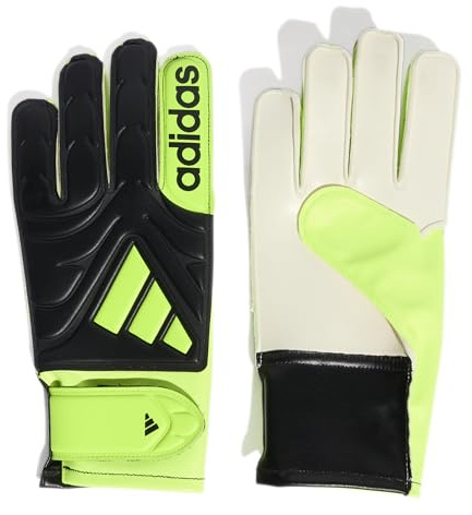 adidas Unisex COPA Glove Club JUNIOR, Black/Lucid Lemon/Lucid Lemon, 6