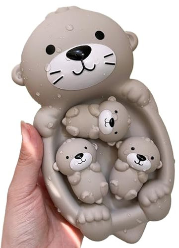 Cndiyald Jouets de Bain pour bébé, Jouets de Bain en Bassin flottants en Forme de loutres, Jouets de Baignoire pour bébé, Jouets de Baignoire pour Enfants, Jouet de Salle de Bain
