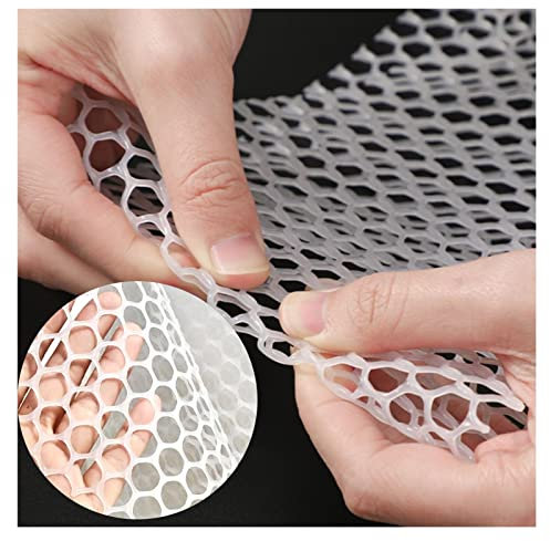 Geflügelnetz, flexibel, Kunststoff, für Garten, Hof, Bauernhof, 50/80/100/120 cm breit, UV-beständig und langlebig, ideal für Balkon und Blumenschutz, Weiß, 1 x 10 m