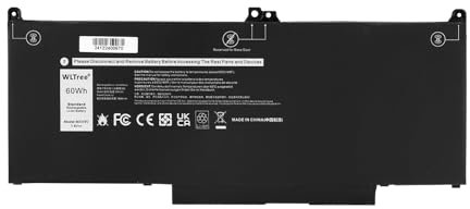 WLTree 60Wh MXV9V Batteria per Dell Latitude 5300 5310 7300 7400 E5300 E5310 E7300 E7400 Inspiron 7300 7306 2-in-1 Latitude 5300 5310 2-in-1 Series 829MX 0829MX 5VC2M 05VC2M Notebook Battery