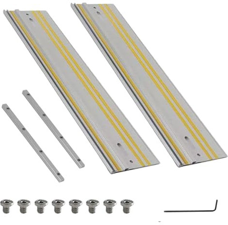 64 Inches Guide Rail 32 Inches 2 Pcs for Festool, FS-800/2 Guide Rail Compatible with Festool TS-55/TS-75 Track Saws, Aluminum, Connectors