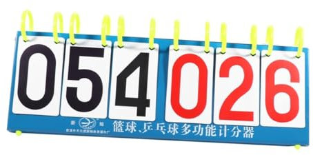 Toddmomy Tableau Affichage à Chiffres Retourneur De Score avec Support Marqueur Sportif Portable