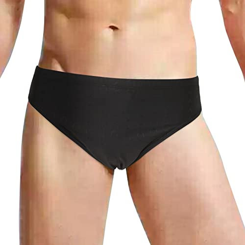 Slip de Bain Homme Taille Basse Short de Natation Bikini Slip de Bain Homme Slip Couleur Unie de Plage et Piscine pour Vacance A La Plage Maillot de Bain Homme Piscine