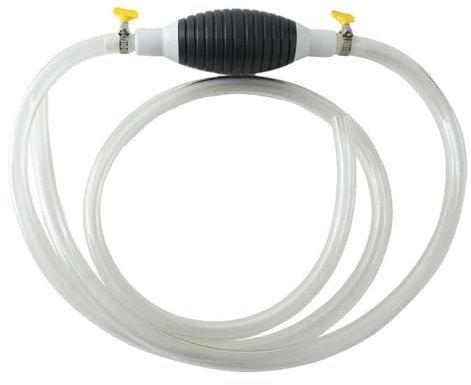 Manuelle Siphonpumpe, Benzinpumpe Handpumpe, Flüssigkeitssauger, Handpumpe Umfüllpumpe Benzinpumpe mit PVC Schlauch und Für Benzin, Diesel, Öl, Wasser, Aquarium (2M)