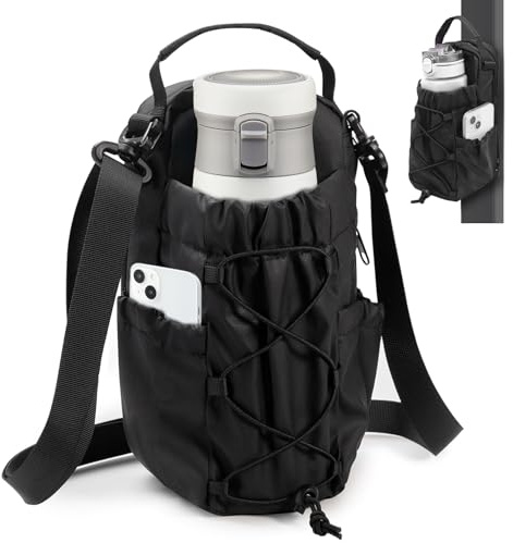 Magnetic Gym Bag zum umhängen, Magnetische Sporttasche mit Flaschenhalter | Schulter - & Umhängetasche Herren Damen, Sport Fitness Zubehör Handytasche zum Gym, Radfahren Laufen & Reisen